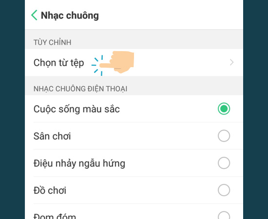 Hướng dẫn cài nhạc chuông cho điện thoại Oppo