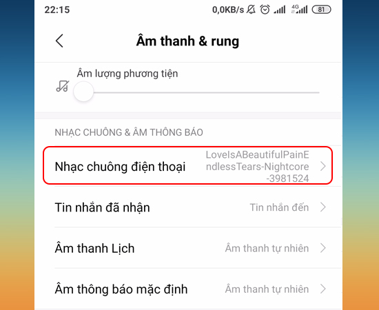 Hướng dẫn cài nhạc chuông cho điện thoại Xiaomi